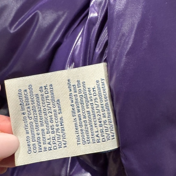 NEW 💯 AUTH Moncler Men's Genius 2 1952 Purple PufferDown Double Hood Lorent Vest - Picture 11 of 15